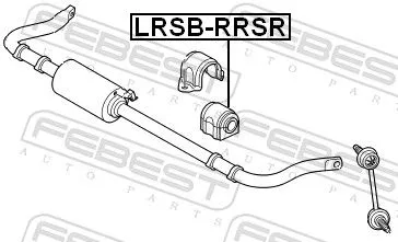 FEBEST Mounting, stabiliser bar (LRSB-RRSR)