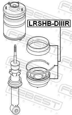 FEBEST Protective Cap/Bellow, shock absorber (LRSHB-DIIIR)