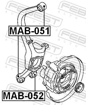 FEBEST Mounting, control/trailing arm (MAB-052)