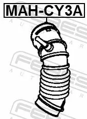 FEBEST Hose, air supply (MAH-CY3A)