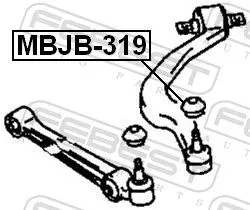 FEBEST Repair kit, supporting/ball joint (MBJB-319)