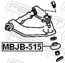 FEBEST Repair kit, supporting/ball joint (MBJB-515)