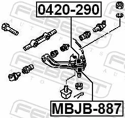 FEBEST Repair kit, supporting/ball joint (MBJB-887)