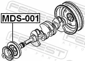FEBEST Belt Pulley, crankshaft (MDS-001)