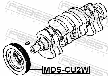 FEBEST Belt Pulley, crankshaft (MDS-CU2W)
