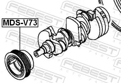 FEBEST Belt Pulley, crankshaft (MDS-V73)
