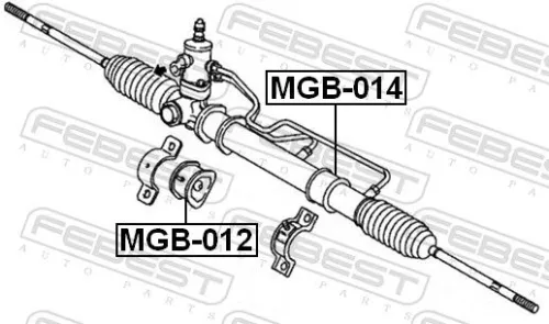 FEBEST Mounting, steering gear (MGB-012)