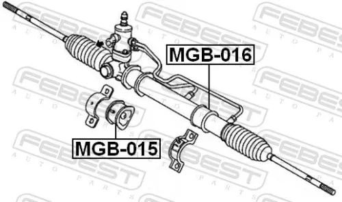 FEBEST Mounting, steering gear (MGB-015)