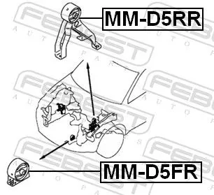 FEBEST Mounting, engine (MM-D5FR)