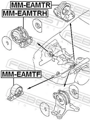 FEBEST Mounting, engine (MM-EAMTRH)