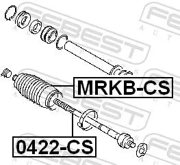 FEBEST Bellow, steering (MRKB-CS)