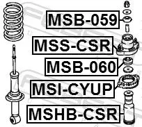 FEBEST Spring Seat (MSI-CYUP)