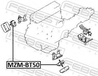 FEBEST Mounting, engine (MZM-BT50)