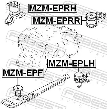 FEBEST Mounting, engine (MZM-EPF)