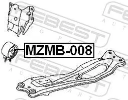 FEBEST Mounting, engine (MZMB-008)