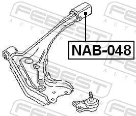 FEBEST Mounting, control/trailing arm (NAB-048)