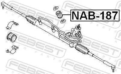 FEBEST Mounting, steering gear (NAB-187)