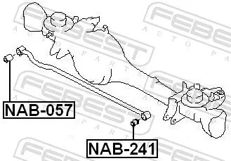 FEBEST Mounting, control/trailing arm (NAB-241)