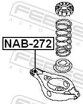 FEBEST Mounting, control/trailing arm (NAB-272)