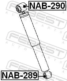 FEBEST Bush, shock absorber (NAB-290)