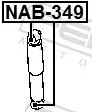 FEBEST Bush, shock absorber (NAB-349)