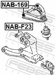 FEBEST Mounting, control/trailing arm (NAB-F23)