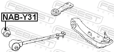 FEBEST Mounting, control/trailing arm (NAB-Y31)