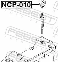 FEBEST Gasket, cylinder head cover (NCP-010)