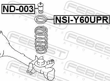 FEBEST Rubber Buffer, suspension (ND-003)