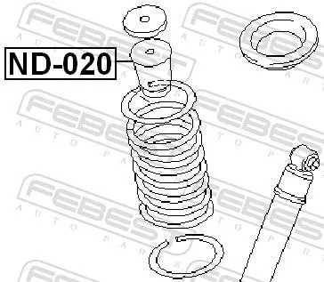 FEBEST Rubber Buffer, suspension (ND-020)
