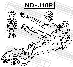 FEBEST Rubber Buffer, suspension (ND-J10R)