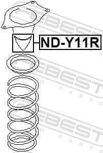 FEBEST Rubber Buffer, suspension (ND-Y11R)