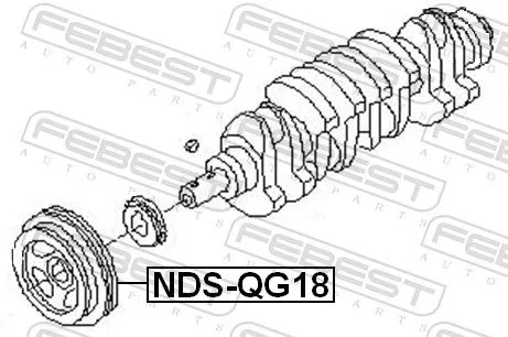 FEBEST Belt Pulley, crankshaft (NDS-QG18)