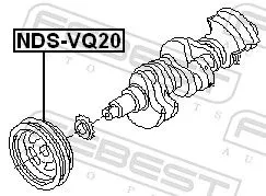 FEBEST Belt Pulley, crankshaft (NDS-VQ20)