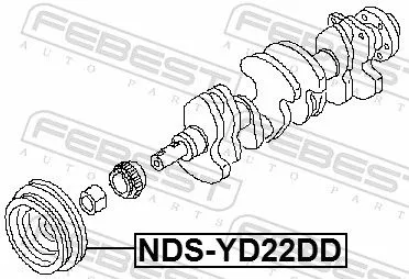 FEBEST Belt Pulley, crankshaft (NDS-YD22DD)