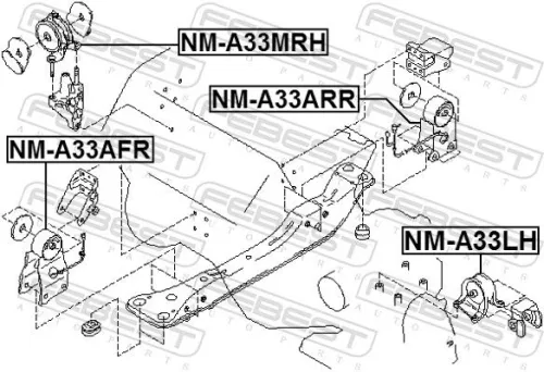 FEBEST Mounting, engine (NM-A33LH)