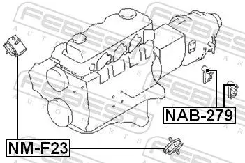 FEBEST Mounting, engine (NM-F23)