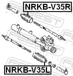 FEBEST Bellow, steering (NRKB-V35L)