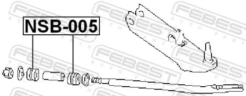 FEBEST Mounting, control/trailing arm (NSB-005)