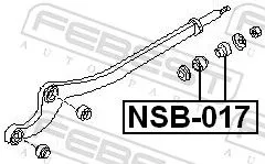 FEBEST Mounting, control/trailing arm (NSB-017)
