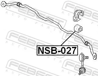 FEBEST Mounting, stabiliser bar (NSB-027)