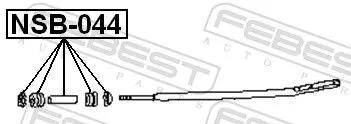 FEBEST Mounting, control/trailing arm (NSB-044)