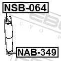 FEBEST Spacer Bush, shock absorber (NSB-064)