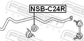 FEBEST Mounting, stabiliser bar (NSB-C24R)