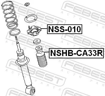 FEBEST Protective Cap/Bellow, shock absorber (NSHB-CA33R)