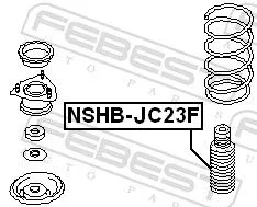 FEBEST Protective Cap/Bellow, shock absorber (NSHB-JC23F)