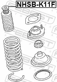 FEBEST Protective Cap/Bellow, shock absorber (NSHB-K11F)