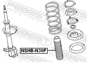 FEBEST Protective Cap/Bellow, shock absorber (NSHB-N30F)