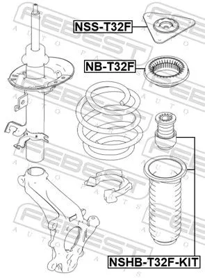 FEBEST Dust Cover Kit, shock absorber (NSHB-T32F-KIT)