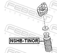FEBEST Protective Cap/Bellow, shock absorber (NSHB-TINOR)